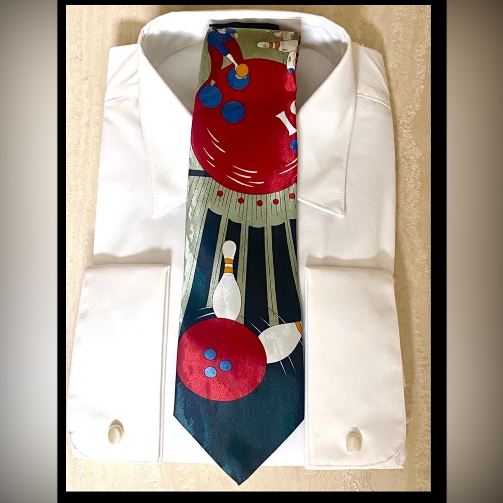 Tie Tie mens bowling sport novelty tie nwt